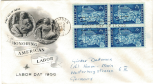 FDC DZIEŃ PRACY USA MI.704 NR4