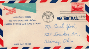 FDC LOTNICTWO USA MI.552