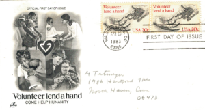 FDC WOLONTARIUSZE USA MI.1627