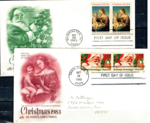 FDC BOŻE NARODZENIE USA MI.1663-1664 NR2