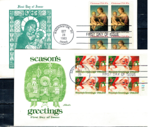 FDC BOŻE NARODZENIE USA MI.1663-1664 NR1