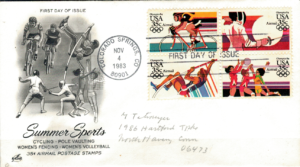 FDC OLIMPIADA LETNIA USA MI.1665-1668
