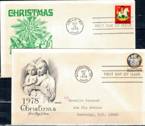 FDC BOŻE NARODZENIE USA MI.1368-1369 NR1