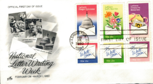 FDC PISANIE LISTÓW USA MI.1421-1426 NR3