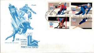 FDC OLIMPIADA ZIMOWA USA MI.1411-1414