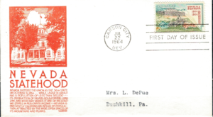 FDC NEWADA USA MI.862