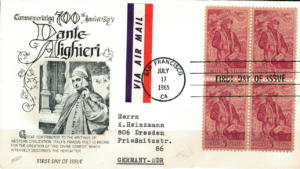 FDC DANTE ALIGHIERI USA MI.884 NR2