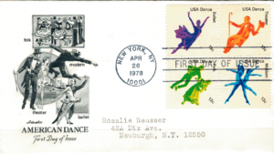 FDC TANIEC USA MI.1335-1338