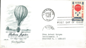 FDC BALON USA MI.756 NR1