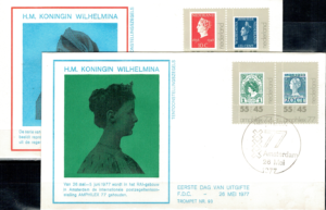 FDC KRÓLOWA WILHELMINA HOLANDIA MI.1101-1104