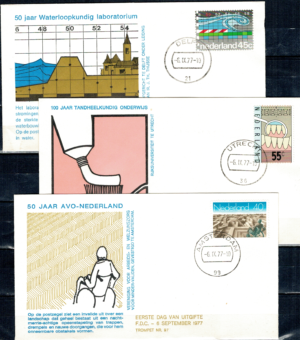 FDC ROCZNICE HOLANDIA MI.1106-1108