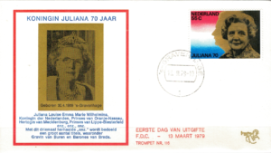 FDC KRÓLOWA JULIANA HOLANDIA MI.1135