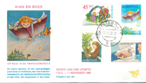 FDC KSIĄŻKI DLA DZIECI HOLANDIA MI.1171-1174