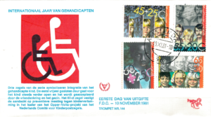 FDC DZIEŃ DZIECKA HOLANDIA MI.1193-1196