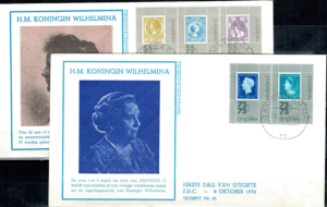 FDC KRÓLOWA WILHELMINA HOLANDIA MI.1083-1087