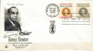 FDC SŁAWNI LUDZIE USA MI.762-763 NR1