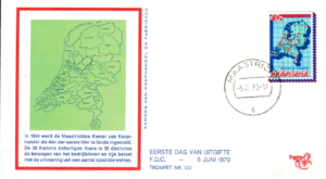 FDC MAPA HOLANDIA MI.1142