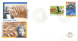 FDC PRAWO WYBORCZE DLA KOBIET I PIŁKA NOŻNA HOLANDIA MI.1143-1144