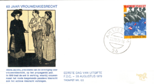FDC PRAWO WYBORCZE DLA KOBIET HOLANDIA MI.1144