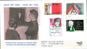FDC DZIEŃ DZIECKA HOLANDIA MI.1128-1131