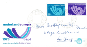 FDC EUROPA CEPT HOLANDIA MI.1011-1012 NR3