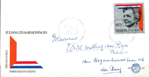 FDC SŁAWNI LUDZIE HOLANDIA MI.1017 NR2