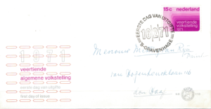 FDC SPIS LUDNOŚCI HOLANDIA MI.957 NR2