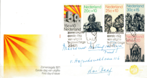 FDC SZTUKA HOLANDIA MI.958-962