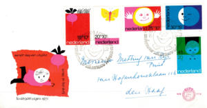 FDC DZIEŃ DZIECKA HOLANDIA MI.969-973 NR2