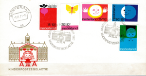 FDC DZIEŃ DZIECKA HOLANDIA MI.969-973 NR1