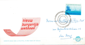 FDC SŁAWNI LUDZIE HOLANDIA MI.934 NR1