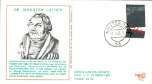 FDC MARCIN LUTHER HOLANDIA MI.1240 NR1