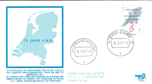 FDC MAPA HOLANDIA MI.1326