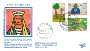 FDC DLA DZIECI HOLANDIA MI.1328-1330