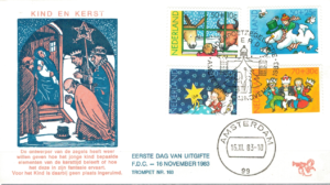 FDC BOŻE NARODZENIE HOLANDIA MI.BL.25