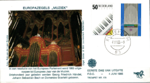 FDC MUZYKA HOLANDIA MI.1274-1275