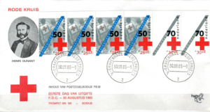 FDC CZERWONY KRZYŻ HOLANDIA MI.1236-1239 NR2
