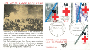 FDC CZERWONY KRZYŻ HOLANDIA MI.1236-1239 NR1