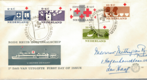 FDC CZERWONY KRZYŻ HOLANDIA MI.801-805