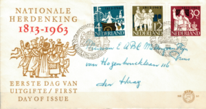 FDC HISTORIA HOLANDIA MI.813-816 NR2