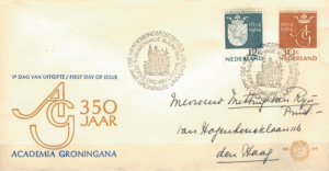 FDC ROCZNICA HOLANDIA MI.822-823 NR1