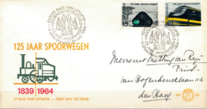 FDC KOLEJNICTWO HOLANDIA MI.824-825