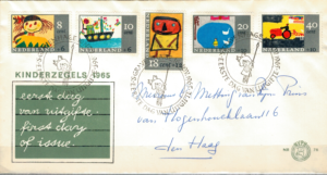 FDC DZIEŃ DZIECKA HOLANDIA MI.850-854