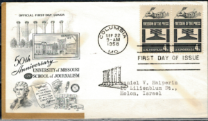 FDC WOLNOŚĆ PRASY USA MI.738 NR2