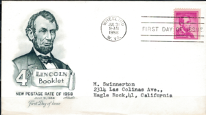 FDC A.LINCOLN USA MI.657
