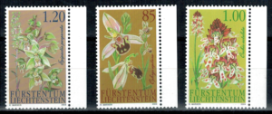 KWIATY LIECHTENSTEIN MI.1352-1354**