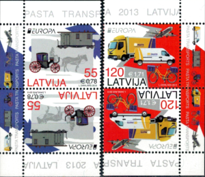EUROPA ŁOTWA MI.861-862** TETE-BECHE