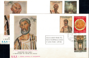 FDC MALARSTWO WATYKAN MI.523-527 NR1