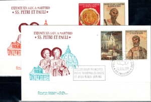 FDC MALARSTWO WATYKAN MI.523-527 NR2