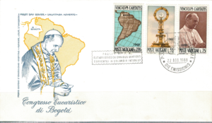 FDC WIZYTA PAPIEŻA WATYKAN MI.538-540